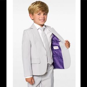 Boy’s Opposuits Groovey Grey.    Size 12Y.    New!